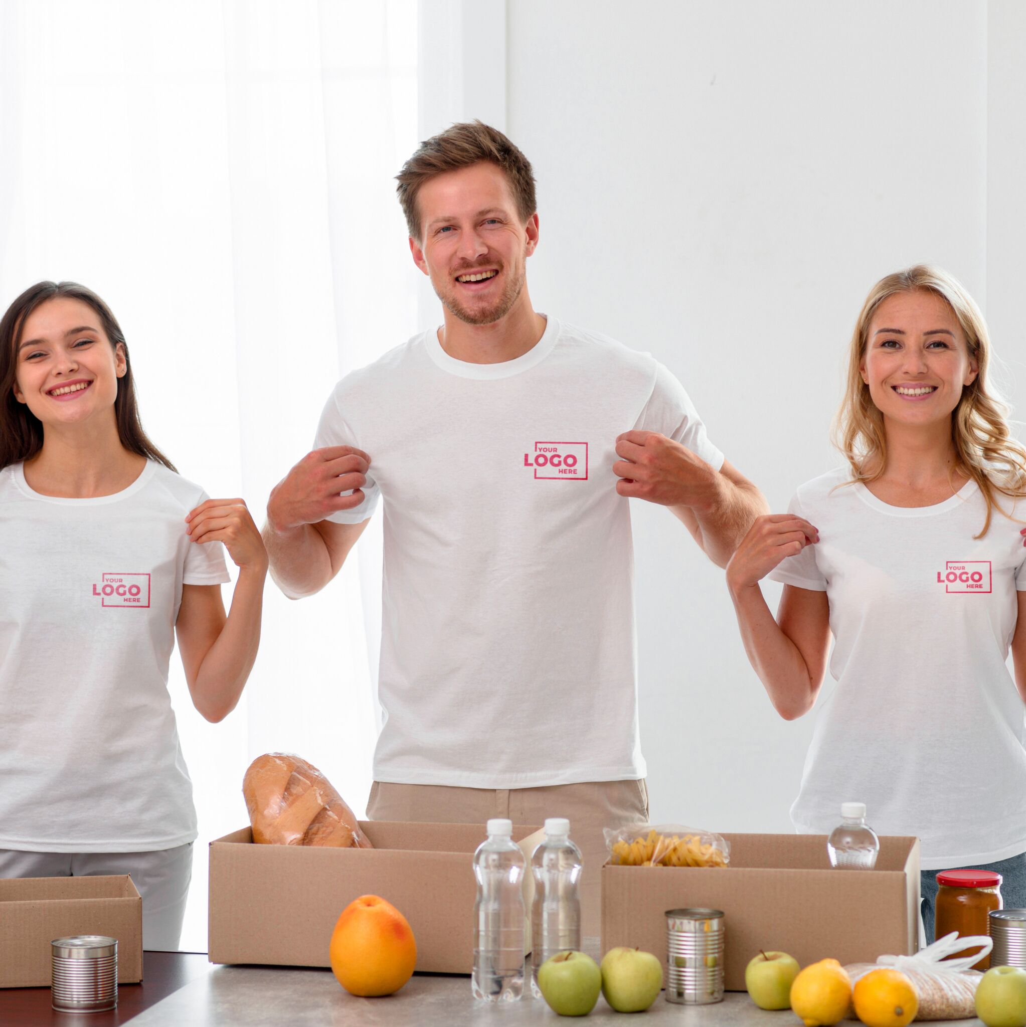 Custom fundraising T-shirts and apparel with logo printing, DTF, and screen printing for charity events by CheapBulkPrint