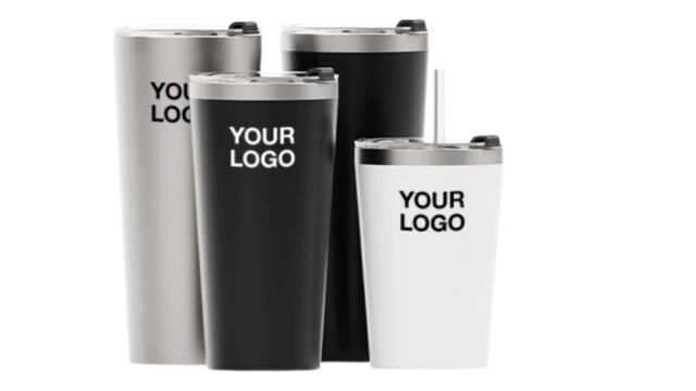 Custom stainless steel tumblers — printed metal drinkware with your logo by CheapBulkPrint