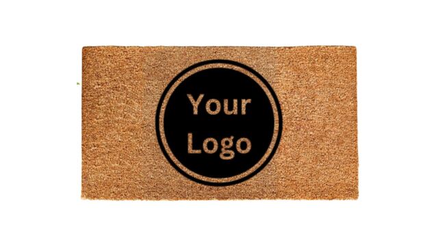 Personalized logo door mats — custom welcome mats for homes and businesses by CheapBulkPrint