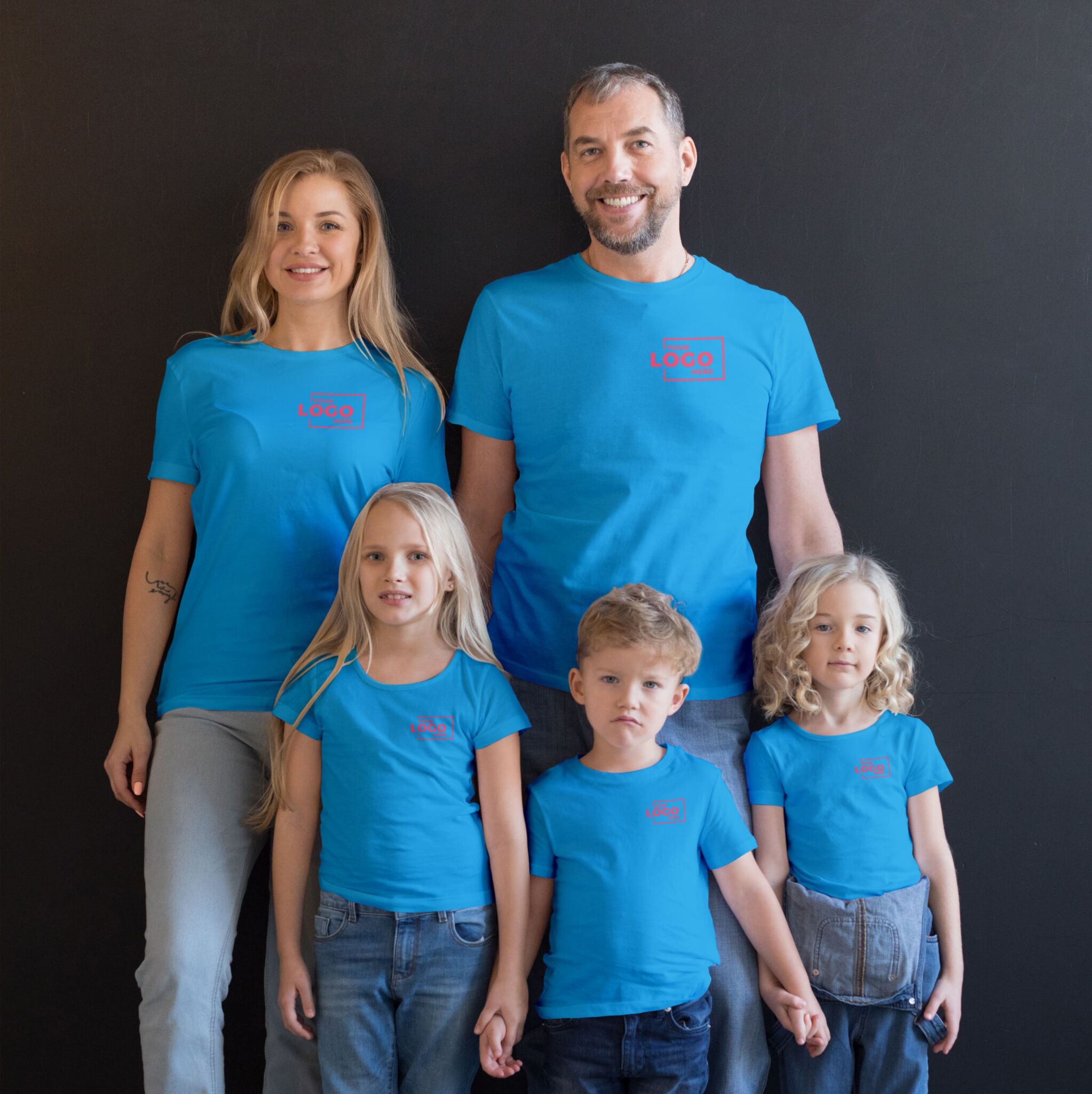 Custom family reunion T-shirts with logo or photo printing using DTF and screen printing by CheapBulkPrint