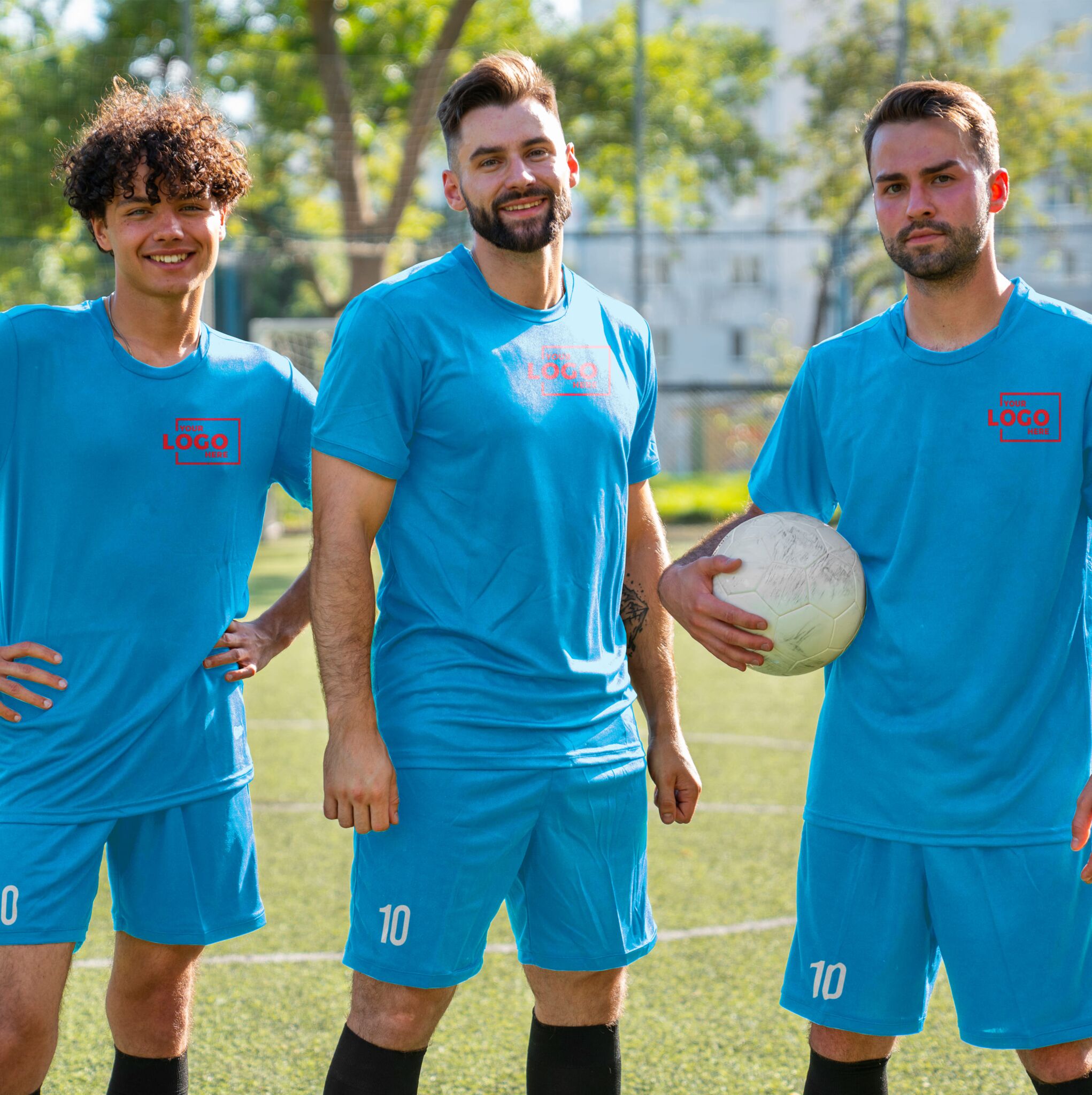 Custom sports team uniforms, jerseys, and T-shirts with logo printing, DTF, and screen printing by CheapBulkPrint